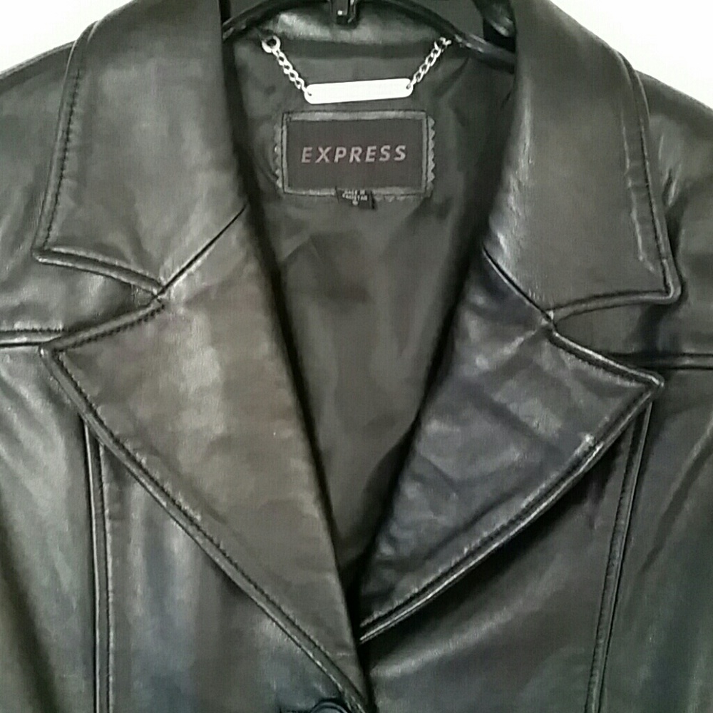 Express Womens Leather Jacket - image 4